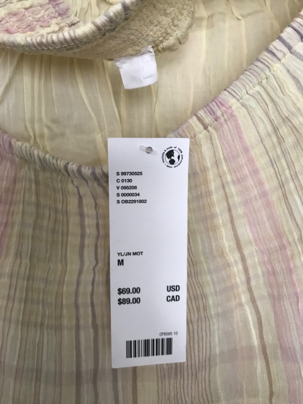 NWT Kimchi Blue Phoebe Cotton Open-Back Halter Knee Length Dress M Yellow - Picture 6 of 11